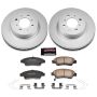 PowerStop CRK5382 Genuine Geomet Coated Rotor and Low-Dust Ceramic Brake Pad Kit