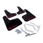 Rally Armor MF27-UR-BLK/RD-X Black Mud Flap/Altered Font Red Logo