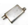 JBA Universal Chambered Style 304SS Muffler 13x9.75x4in 3in Inlet Diameter Offset/Offset