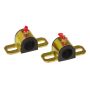 Prothane 19-1157-BL Universal Greasable Sway Bar Bushings - 15/16in - Type A Bracket - Black