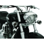 Kuryakyn 2270 Deep Dish Bezels With Smoke Lenses Red Light