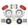 Wilwood 140-13582-DR AERO6 Front Hat Kit 14.00 Drilled Red 2007-2011 BMW E90 Series w/Lines