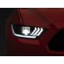 Raxiom 15-17 Ford Mustang GT350 GT500 LED Projector Headlights- Blk Housing (Clear Lens)