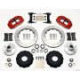 Wilwood 140-10776-R Narrow Superlite 6R Front Hub Kit 14.00in Red Chevy C-10 60-87 CPP Drop Spindle