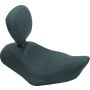Mustang Motorcycle 79235 Mustang 00-08 Kawasaki Classic FI, Nomad FI Vintage 2PC Seat w/Driver Backrest - Black