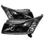 SPYDER 5037916 Projector Headlights - LED Halo - DRL - Black