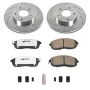 PowerStop K3137-26 Z26 Street Performance Ceramic Brake Pad and Drilled & Slotted Rotor Kit
