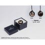 Different Trend Starlight Edition 40mm Cancer Crystal Mirror Hanger DT-4077