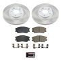 PowerStop SC8674 Semi-Coated Rotor and Low-Dust Ceramic Brake Pad Kit