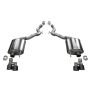 CORSA Performance 21050BLK Corsa 2018-2023 Ford Mustang GT Convertible Sport Axle-Back Exhaust w/ Black PVD 4in Tips