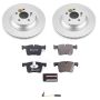 PowerStop ESK6881 Genuine Geomet Coated Rotors, ECE-R90 Brake Pads + Hardware Kit