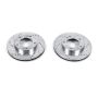 PowerStop JBR1512XPR PowerStop Evolution Performance Drilled, Slotted & Plated Brake Rotor Pair