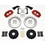 Wilwood 140-10616-R Narrow Superlite 6R Front Hat Kit 13.06in Red 65-82 Corvette C2/C3