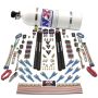 Nitrous Express 90208-10 SHARK DUAL STG/GAS/RAILS 16 NZLS (200-1200HP) W/ 10LB BOTTLE