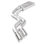 Stainless Works FT15CBFT 2015-18 F-150 Exhaust X-Pipe Resonator Muffler Exits In Front Of Passenger Rear Tire
