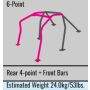 Cusco Steel 2 Passenger 6P Rollcage Safety 21 (CN9A)