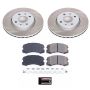PowerStop SC1092 Semi-Coated Rotor and Low-Dust Ceramic Brake Pad Kit