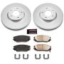 PowerStop CRK4647 Genuine Geomet Coated Rotor and Low-Dust Ceramic Brake Pad Kit