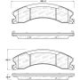 Stoptech 309.15650 Sport Brake Pads w/Shims and Hardware - Rear