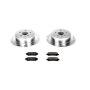 PowerStop K4714 Z23 Daily Driver Carbon-Fiber Ceramic Brake Pad and Drilled & Slotted Rotor Kit