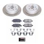 PowerStop SC2427 Semi-Coated Rotor and Low-Dust Ceramic Brake Pad Kit