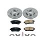 PowerStop KOE5969 OE Stock Replacement Low-Dust Ceramic Brake Pad and Rotor Kit