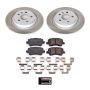 PowerStop SC4704 Semi-Coated Rotor and Low-Dust Ceramic Brake Pad Kit