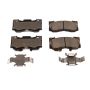 PowerStop 17-1784 PowerStop - Z17 Low-Dust Ceramic Brake Pads with Hardware