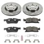 PowerStop KOE5526 OE Stock Replacement Low-Dust Ceramic Brake Pad and Rotor Kit