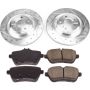 PowerStop K7859 Z23 Daily Driver Carbon-Fiber Ceramic Brake Pad and Drilled & Slotted Rotor Kit