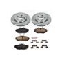 PowerStop KOE1361 OE Stock Replacement Low-Dust Ceramic Brake Pad and Rotor Kit