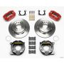 Wilwood 140-13204-R Dynapro Dust-Boot P/S Park Brake Kit Red Big Ford 2.36in Offset