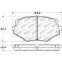 StopTech Street Touring 94-97/99-05 Miata w/Normal Suspension Front Brake Pads D635