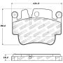 StopTech Performance 00-07 Porsche Boxster S / 06-07 Cayman / 99-05 911 Carrera Front Brake Pads