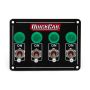 QUICKCAR RACING PRODUCTS QRP50-718 Accessory Panel 4 Switch w/Pilot Weatherproof
