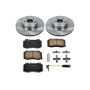 PowerStop KOE2932 OE Stock Replacement Low-Dust Ceramic Brake Pad and Rotor Kit