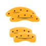 MGP 32018SCW2YL 4 Caliper Covers Engraved Front & Rear Style 2/Chrysler Wing Yellow finish black ch