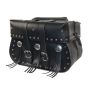 Willie & Max 58380-00 Universal American Classic Straight Saddlebags (14.5 in L x 11.5 in W x 5.5 in H)-Black