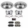 PowerStop KCOE6953 OE Stock Replacement Low-Dust Ceramic Brake Pad, Rotor and Caliper Kit