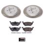 PowerStop SC4585 Semi-Coated Rotor and Low-Dust Ceramic Brake Pad Kit