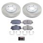 PowerStop SC6935 Semi-Coated Rotor and Low-Dust Ceramic Brake Pad Kit