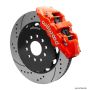 Wilwood 140-15705-DR AERO6 Front Big Brake Kit 14.00in Drilled Red Rotor - 97-13 Chevrolet Corvette C5/C6/Z06