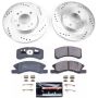 PowerStop K7894 Z23 Daily Driver Carbon-Fiber Ceramic Brake Pad and Drilled & Slotted Rotor Kit
