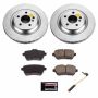 PowerStop CRK6904 Genuine Geomet Coated Rotor and Carbon-Fiber Ceramic Brake Pad Kit