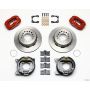 Wilwood 140-10918-R Forged Dynalite P/S Park Brake Kit Red Chevy 12 Bolt-Spec 3.15in Brng Stggrd mt
