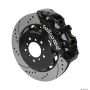 Wilwood 140-14751-D AERO6 Front Hat Kit 14.00 Drilled Black 00-06 BMW M3 E46 w/Lines