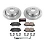 PowerStop K5624 Z23 Daily Driver Carbon-Fiber Ceramic Brake Pad and Drilled & Slotted Rotor Kit
