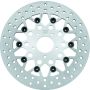 TwinPower 666834 Twin Power 84-17 Big Twin Exc 11.8 and Lug Mount 84-13 XL Front 11.5 Floating Rotor Mesh Silver