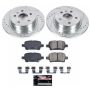 PowerStop K7896 Z23 Daily Driver Carbon-Fiber Ceramic Brake Pad and Drilled & Slotted Rotor Kit
