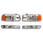 Raxiom S518303 99-06 GMC Sierra 1500 Axial Series OEM Crystal Rep Headlights- Chrome Housing (Clear Lens)
